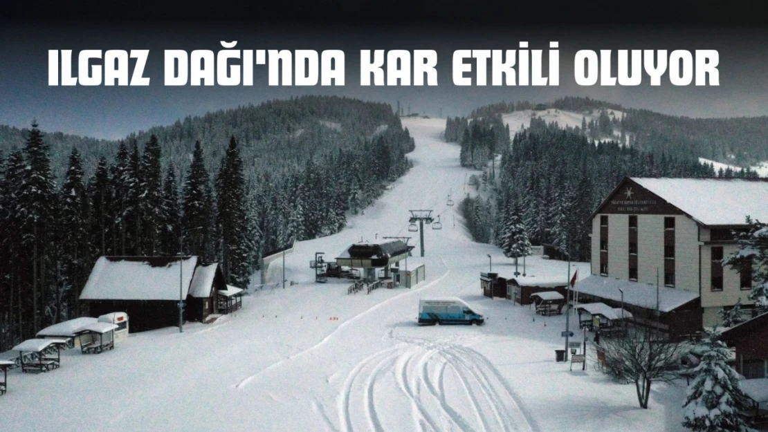 Ilgaz Dağı'nda Kar Etkili Oluyor