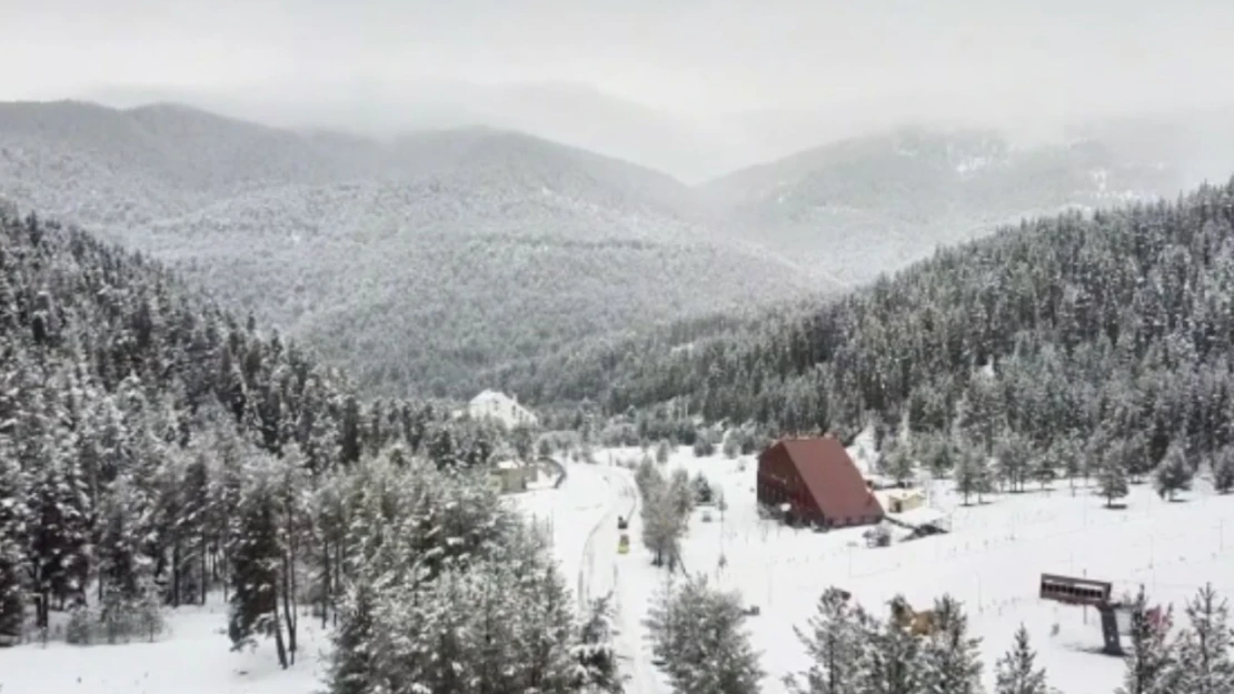 Ilgaz Dağı'nın Beyaz Büyüsü Havadan Görüntülendi