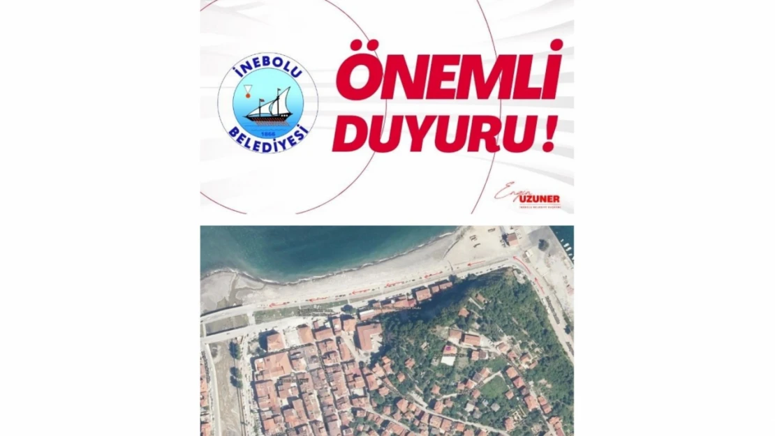 İnebolu Belediyesi'nden Önemli Duyuru!