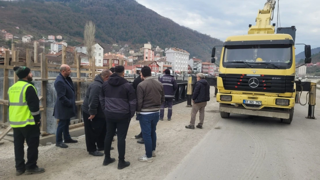 İnebolu'da Selde Yıkılan O Köprü Yeniden İnşa Ediliyor