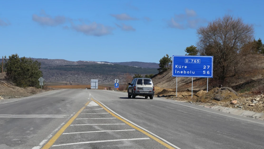 İnebolu Yolu'nda engel kalmadı