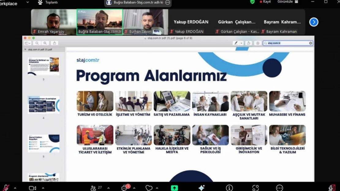 İş İmkanı İçin Webinar Düzenlendi