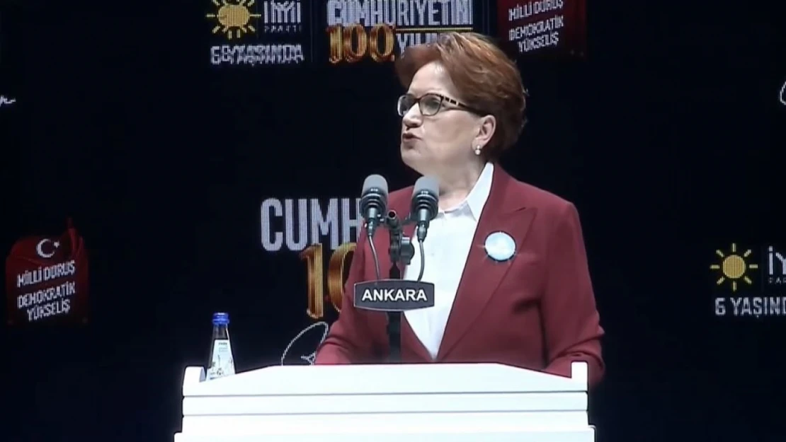 İyi Parti Genel Başkanı Akşener'den Cumhuriyet açıklaması