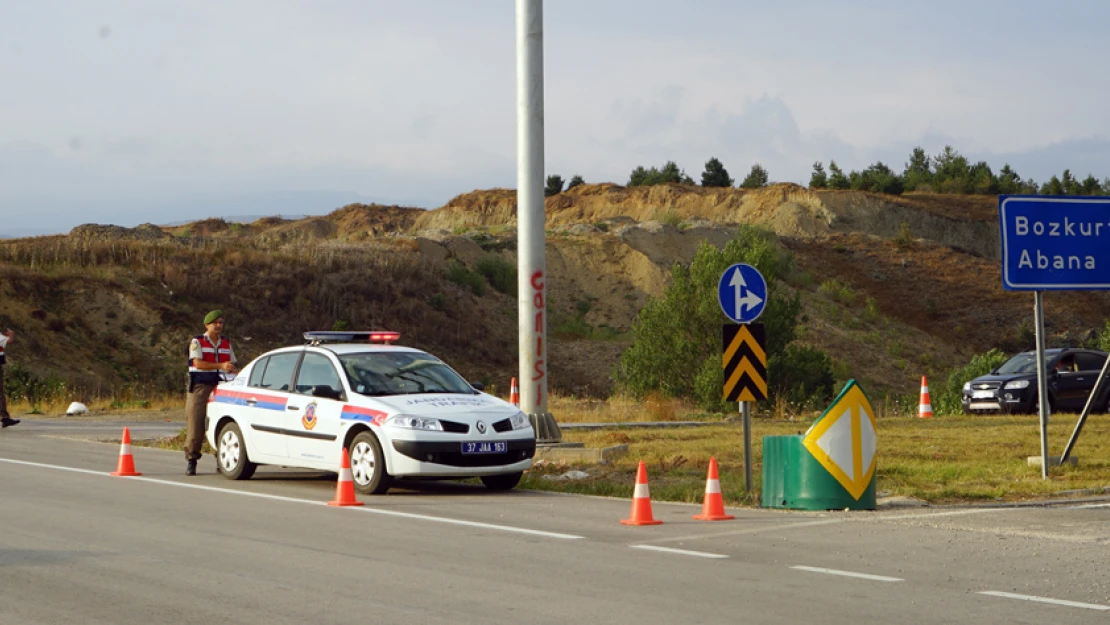 Jandarma'dan Devrekani kavşağına radarlı önlem