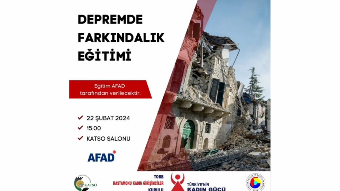 Kadın Girişimciler Kurulu'ndan Deprem Farkındalığı