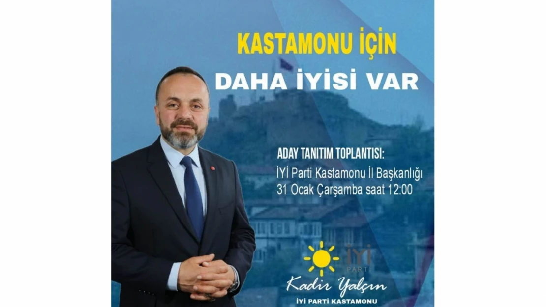 Kadir Yalçın Resmi Olarak Açıklanacak