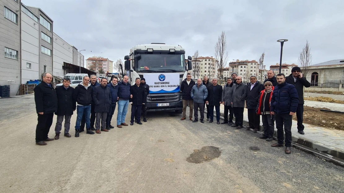 Kamu-Sen yardımlarını göndermeyi sürdürüyor