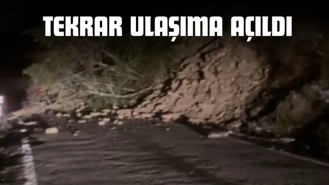 Kapanan Yol Tekrar Ulaşıma Açıldı