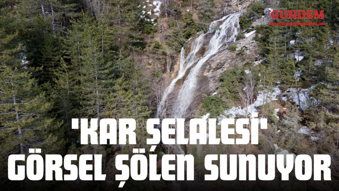 'Kar Şelalesi' Görsel Şölen Sunuyor