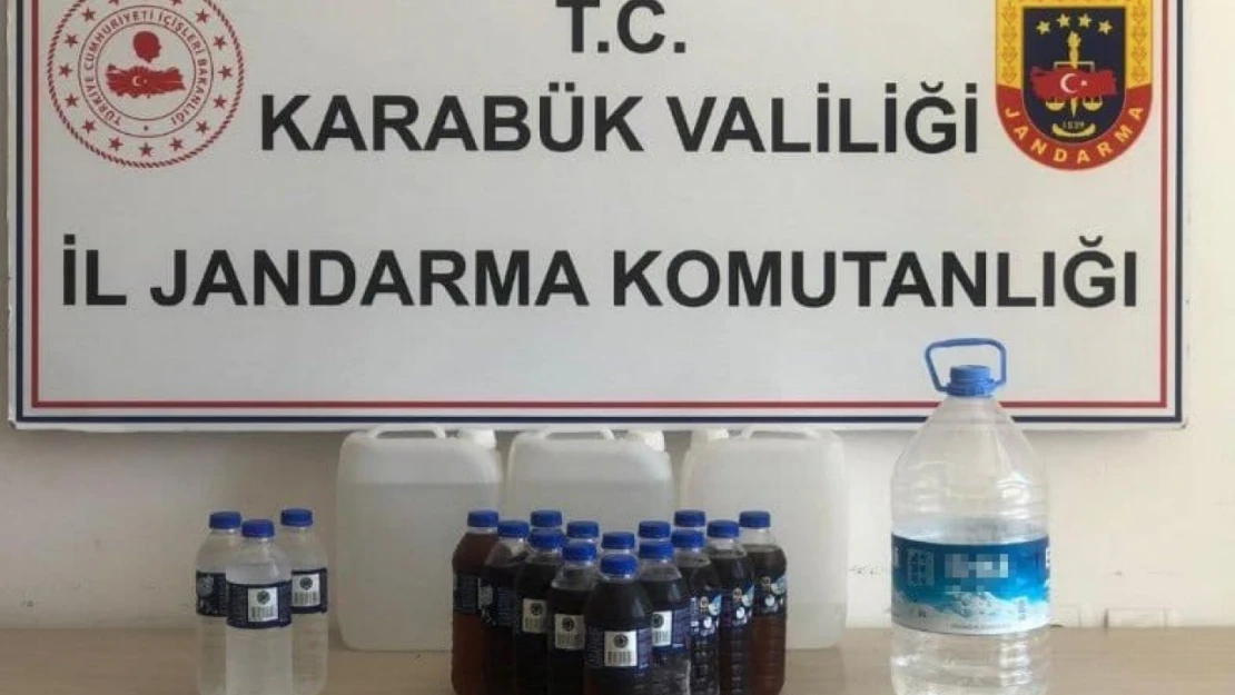 Karabük'te 20.5 Litre Kaçak Alkol Ele Geçirildi