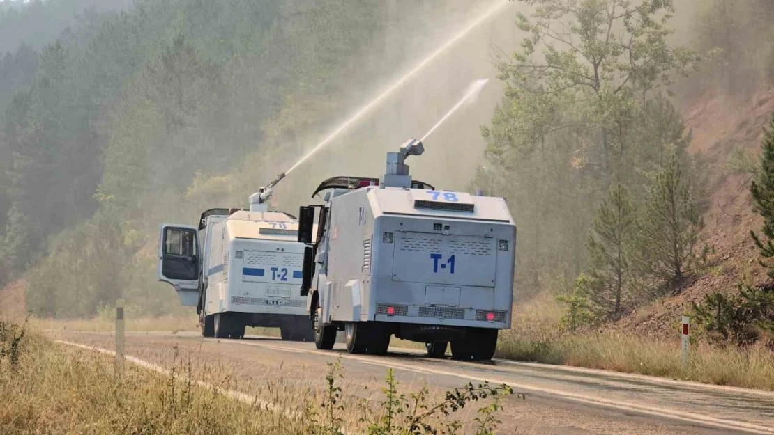 Karabük'teki Orman Yangını Rüzgarın Etkisiyle Yayılıyor