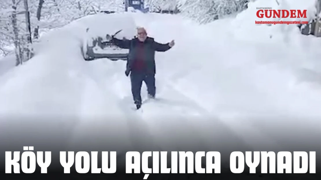Kardan Kapanan Köy Yolu Açılınca Oynadı