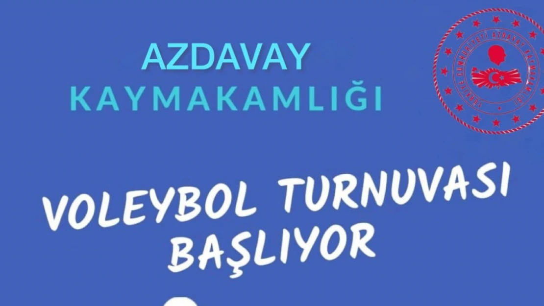 Kastamonu Azdavay'da voleybol turnuvasına geri sayım