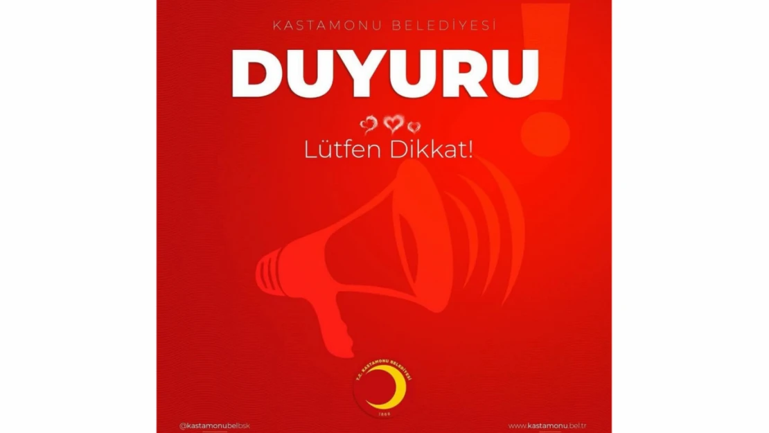 Kastamonu Belediye Başkanlığından Garaj Duyurusu