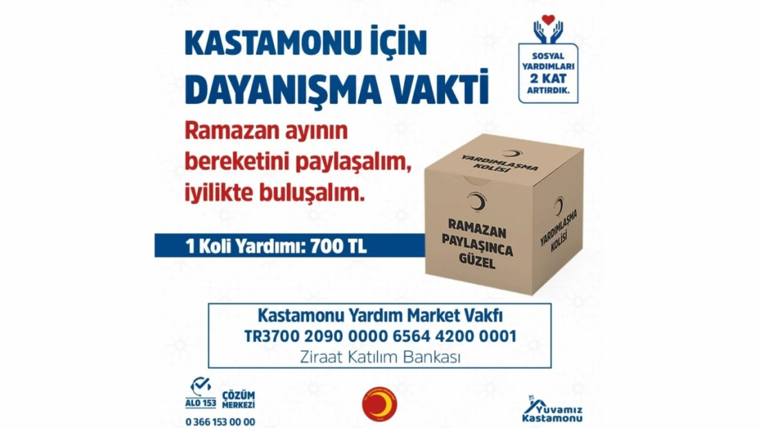 Kastamonu Belediyesi'nden Ramazan Dayanışması