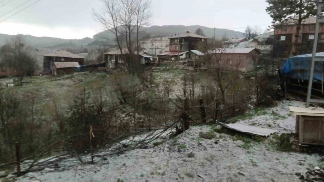 Kastamonu'da Ceviz Büyüklüğünde Dolu Yağdı