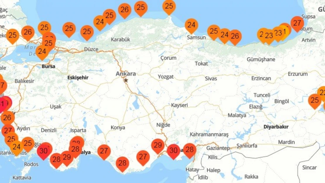 Kastamonu'da deniz suyu sıcaklığı26 derece