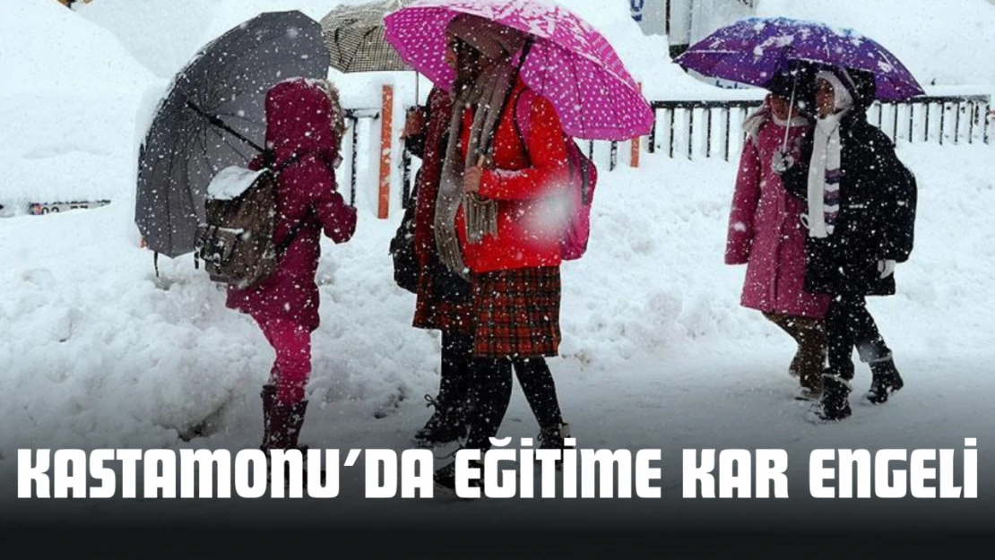 Kastamonu'da Eğitime Kar Engeli