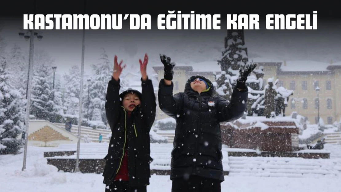 Kastamonu'da Eğitime Kar Engeli