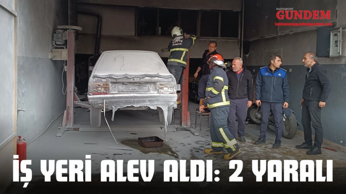 Kastamonu'da İş Yeri Alev Aldı: 2 Yaralı