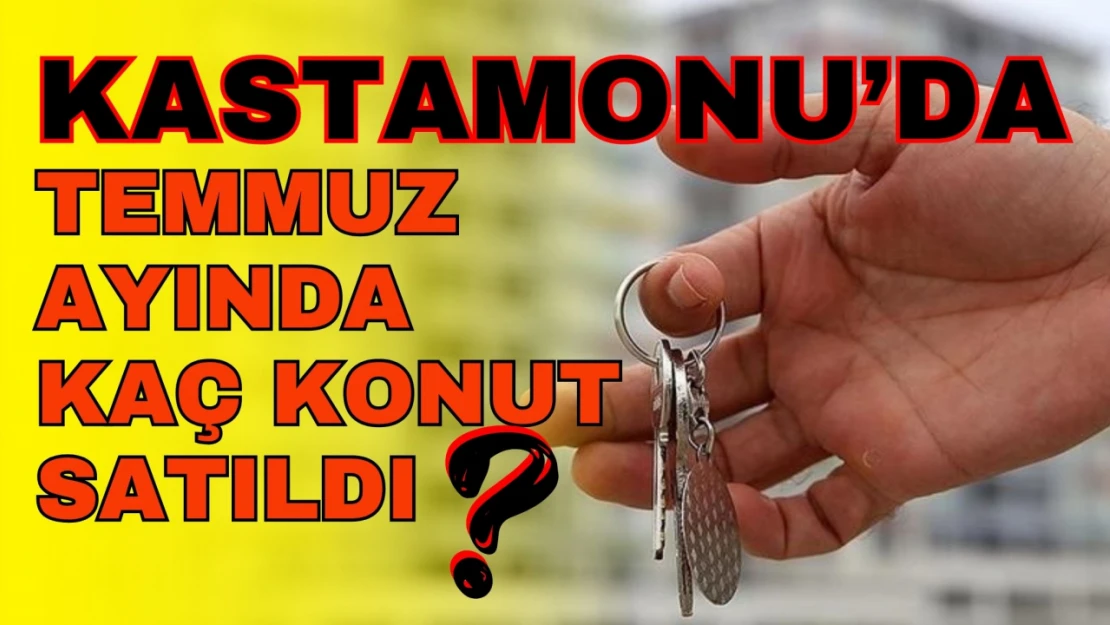 Kastamonu'da Temmuz Ayında Kaç Konut Satıldı?