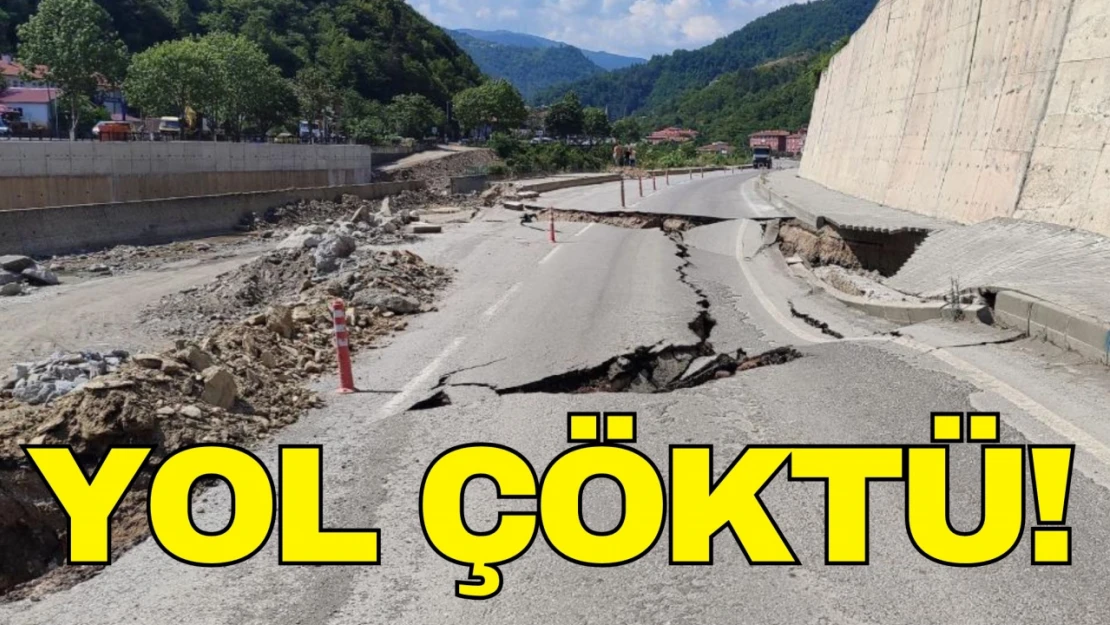 Kastamonu'da Yol Çöktü!