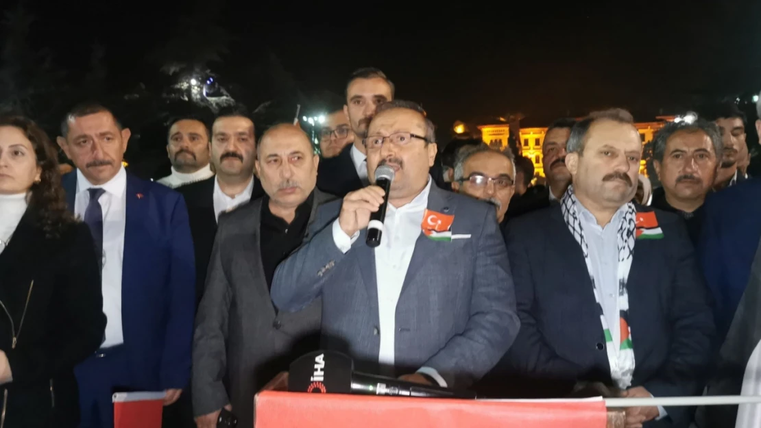 Kastamonu Memur-Sen İl Başkanı Bakır'dan Filistin'e destek konuşması