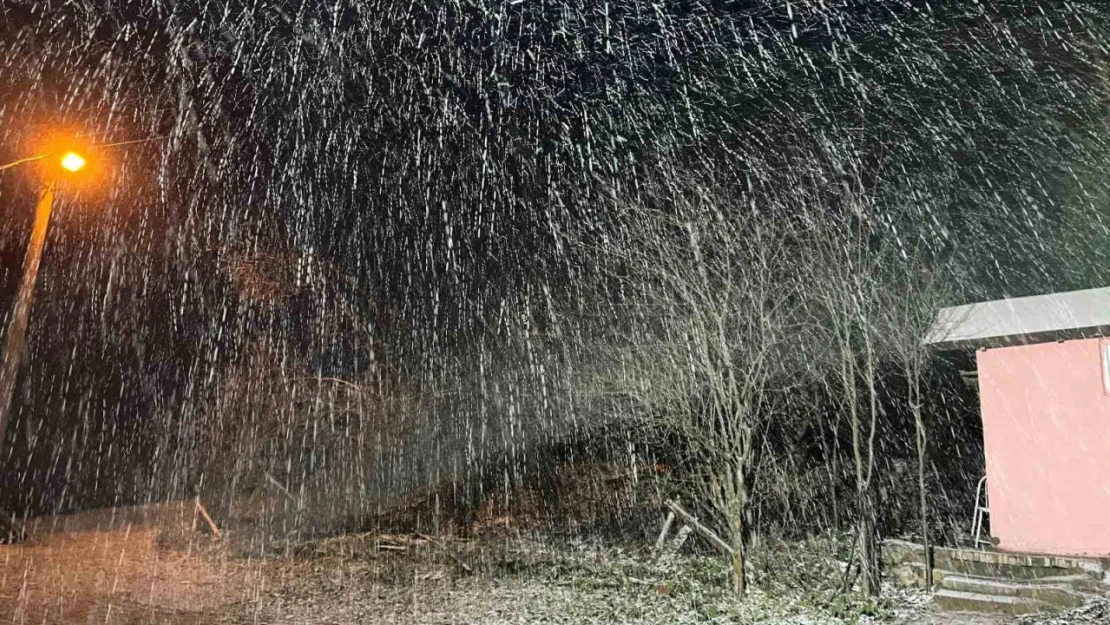 Kastamonu'da Yüksek Kesimlerde Kar Yağışı Başladı