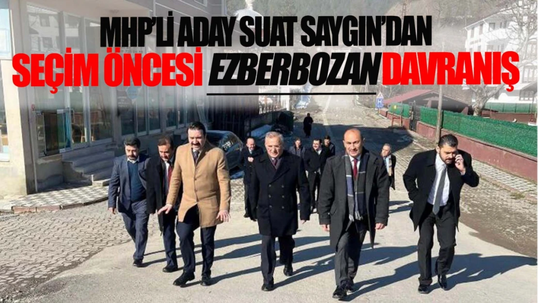 MHP Şenpazar Belediye Başkan Adayı Suat Saygın'dan Ezberbozan Davranış