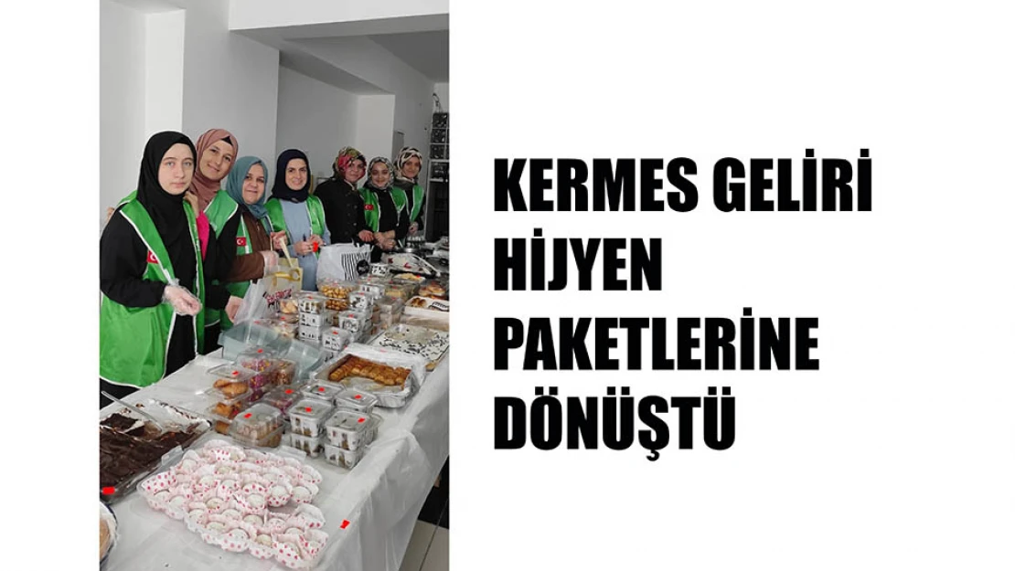 Kermes geliri hijyen paketlerine dönüştü