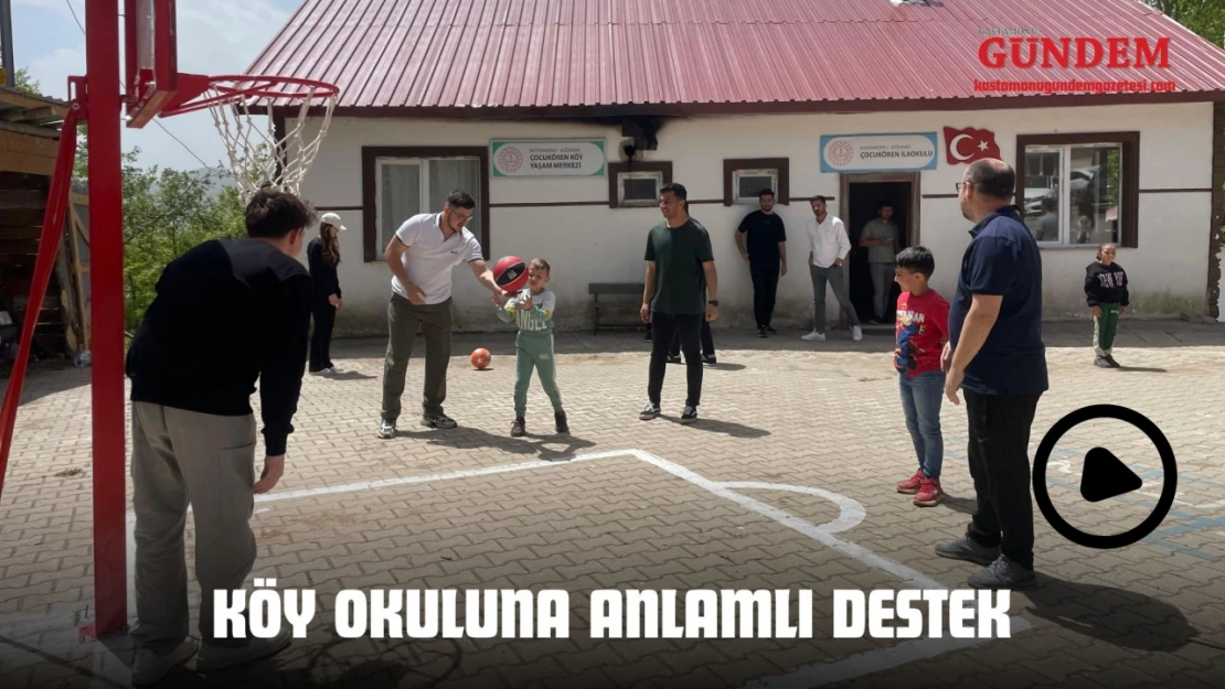 Köy Okuluna Anlamlı Destek