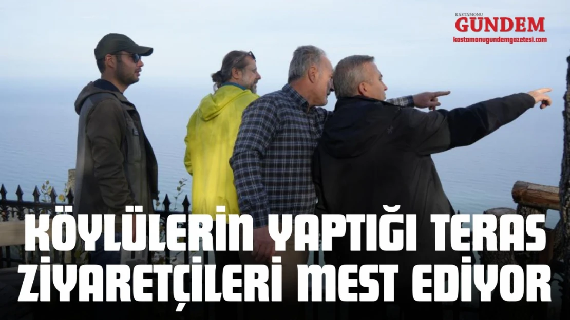 Köylülerin Yaptığı Teras Ziyaretçileri Mest Ediyor