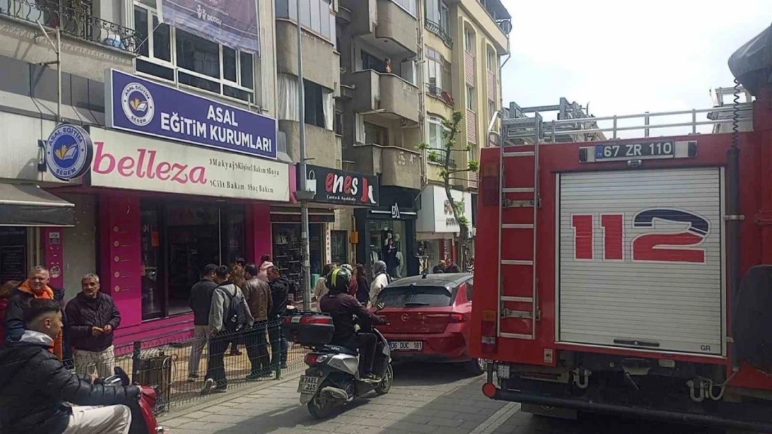 İşyerinde Çıkan Yangın Korkuttu