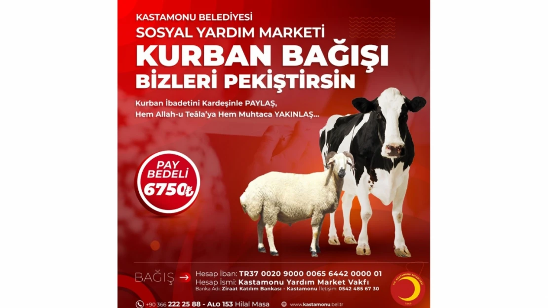 Kurban paylarını belediye ulaştıracak