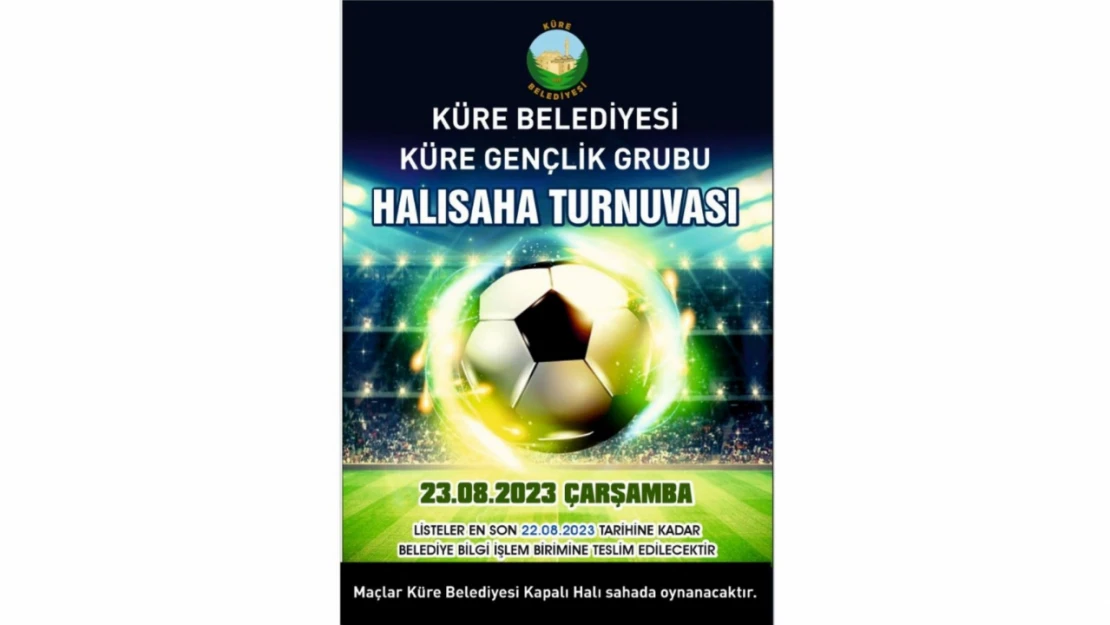 Küre, Halı Saha Turnuvası'na hazırlanıyor