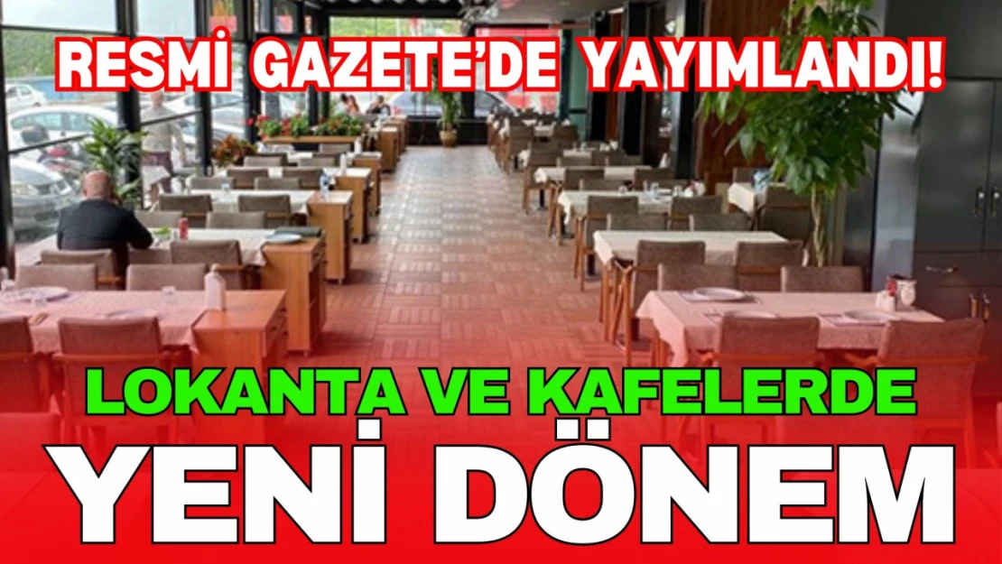 Lokanta ve Kafelerde KDV Oranında Değişiklik Yapıldı