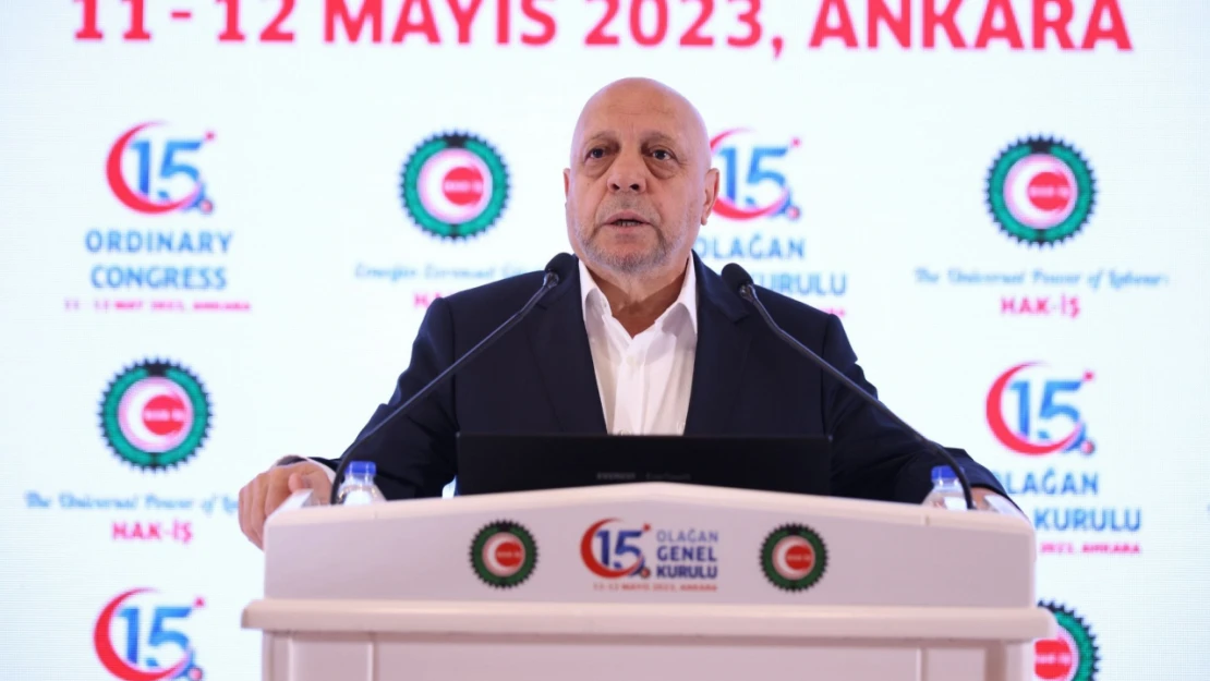 Mahmut Arslan, yeniden HAK-İŞ Genel Başkanlığı'na seçildi