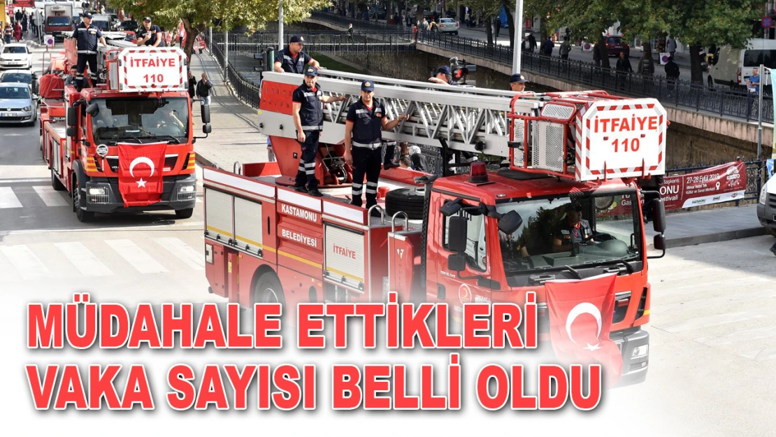 Müdahale Ettikleri Vaka Sayısı Belli Oldu