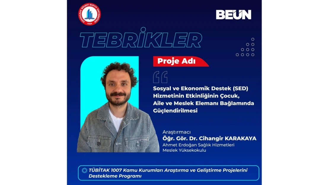 Öğr. Gör. Karakaya'nın Projesine TÜBİTAK'tan Destek