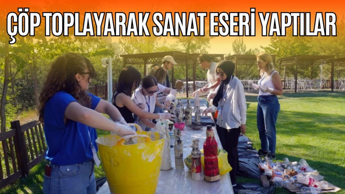 Öğrenciler Çöp Toplayarak Sanat Eseri Yaptılar