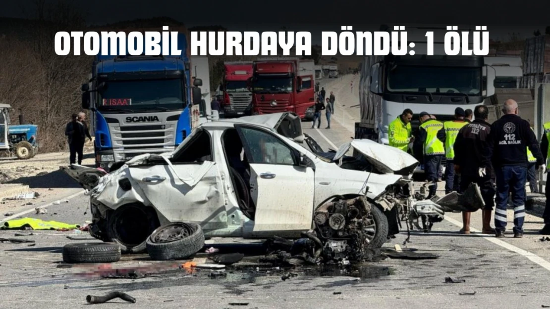 Otomobil Hurdaya Döndü: 1 Ölü