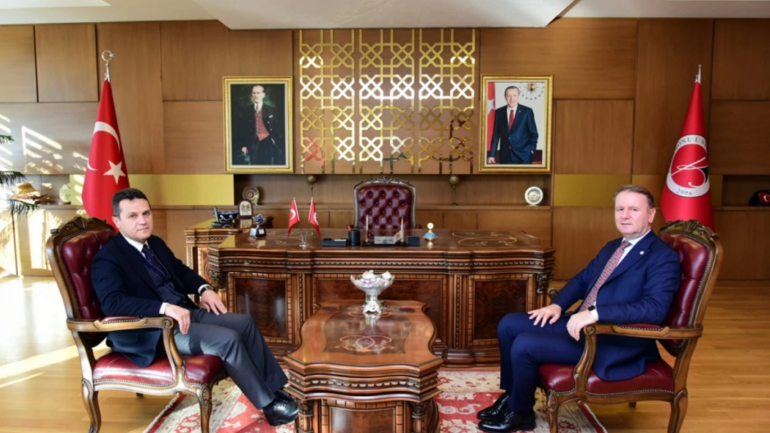 Rektör Baş'tan, Rektör Topal'a Ziyaret