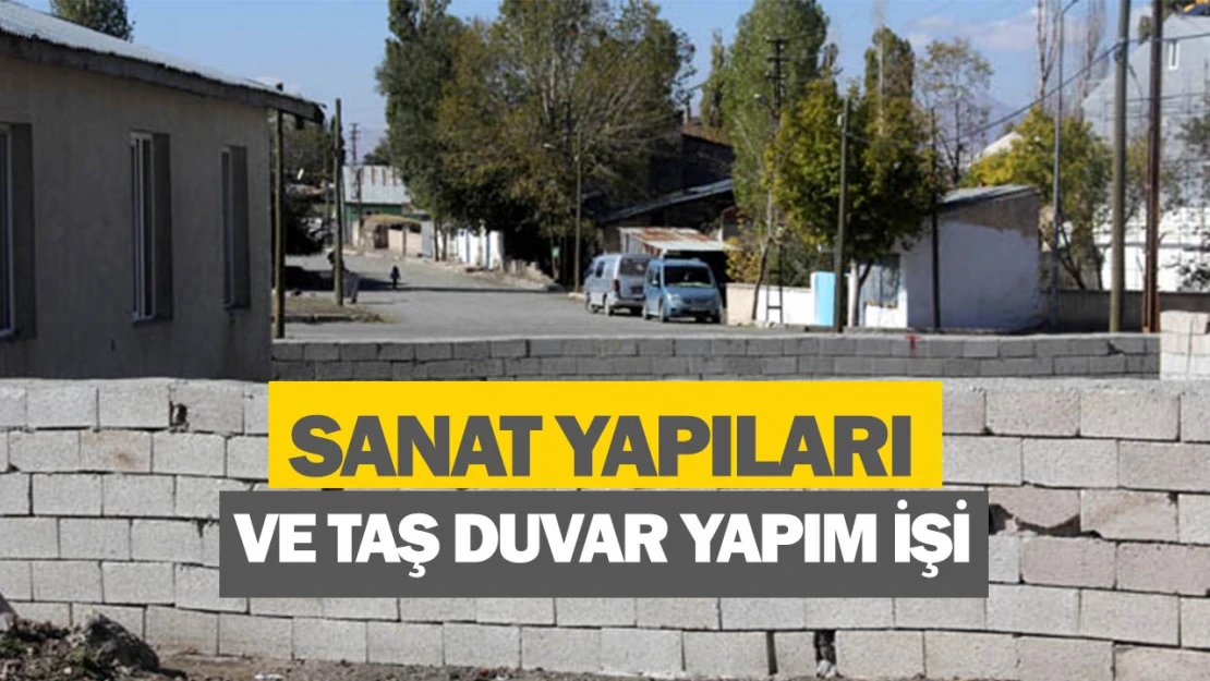 Sanat yapıları ve taş duvar yapım işi