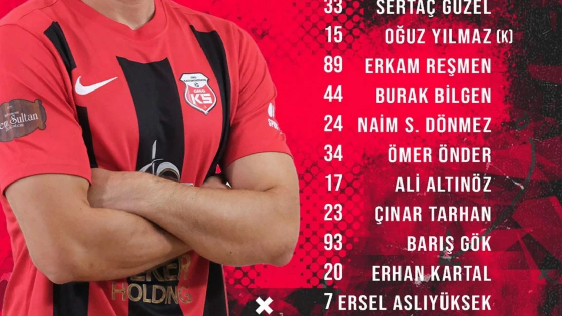 Sarıyerspor-GMG Kastamonuspor İlk 11'ler Belli Oldu