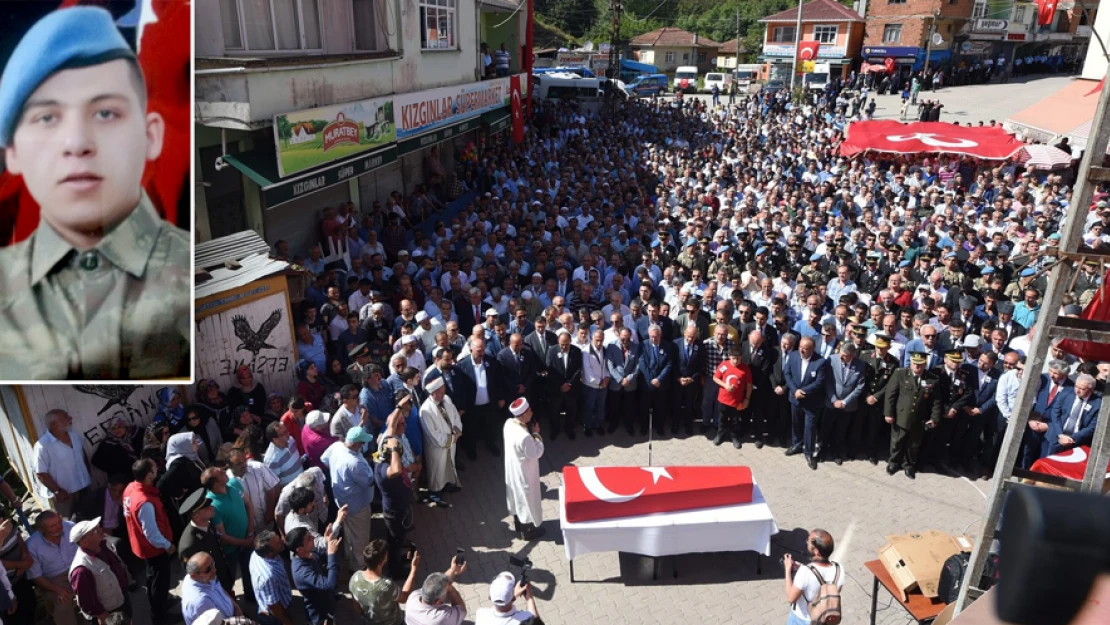 Şehidimizi son yolculuğuna uğurladık