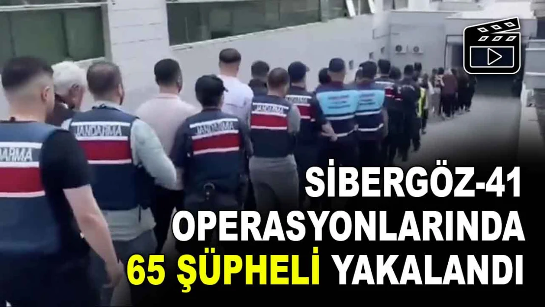 Sibergöz-41 Operasyonlarında 65 Şüpheli Yakalandı