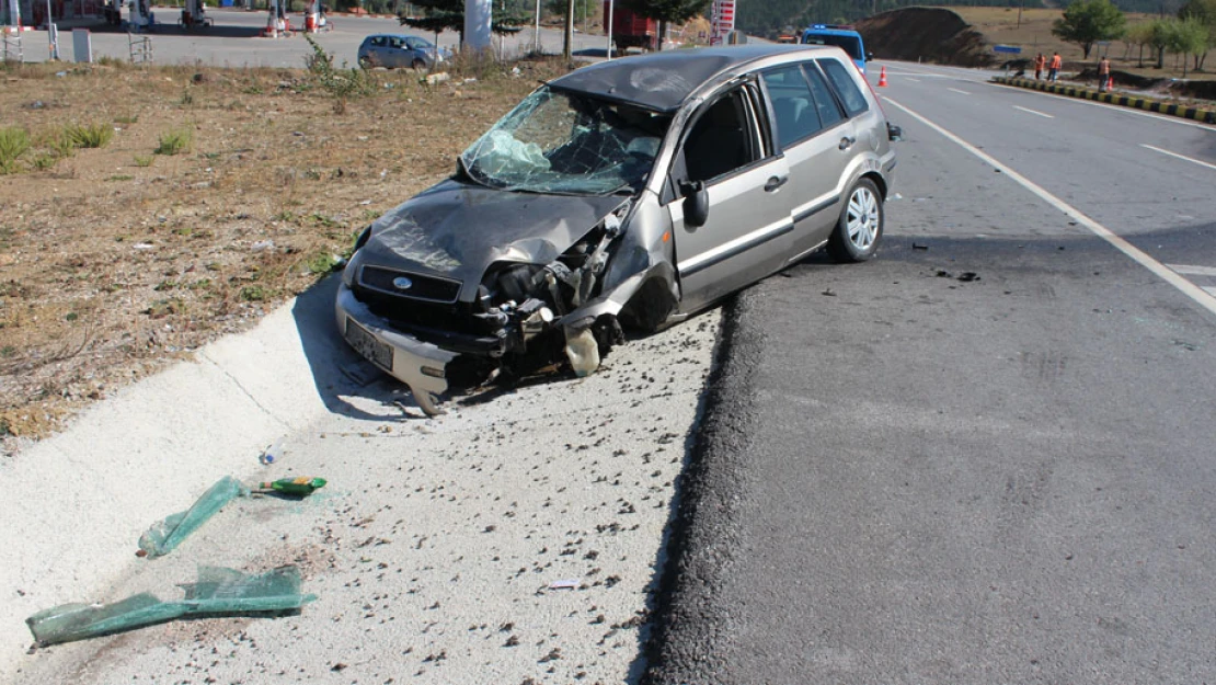 Sigara külü trafik kazasına neden oldu