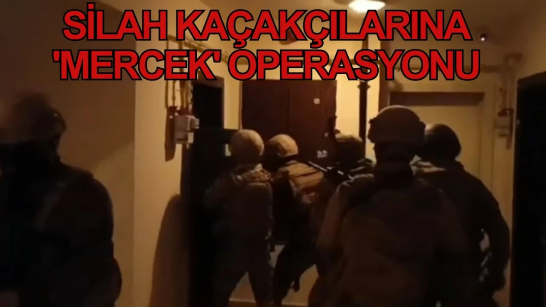 Silah kaçakçılarına 'mercek' operasyonu, binlerce silah ele geçirildi