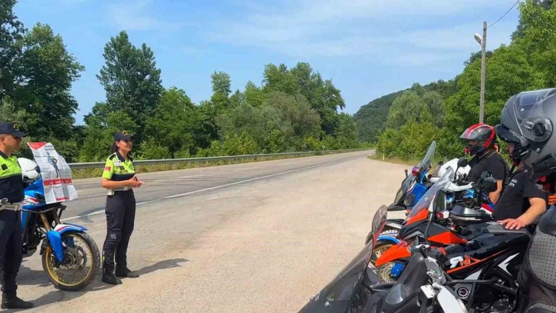 Sinop'ta Jandarma Trafik Denetimi