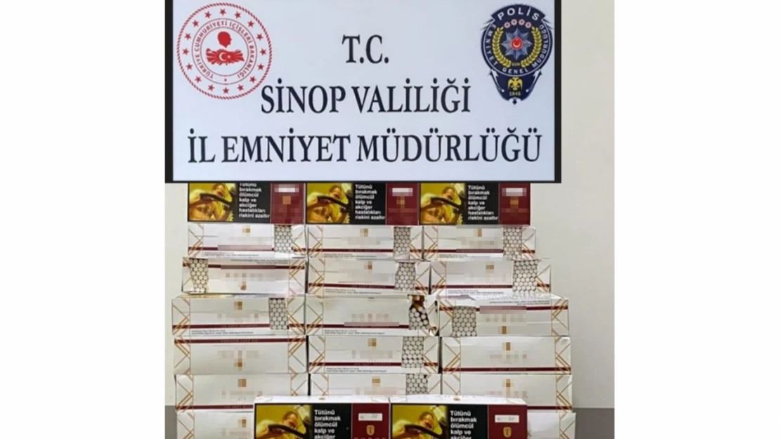 Sinop'ta kaçak sigara operasyonu: 1 gözaltı